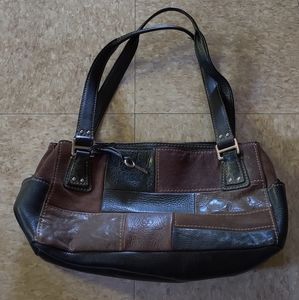 Fossil brown and black purse